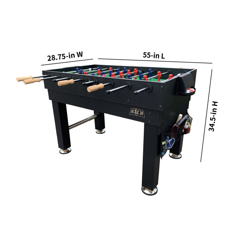 KICK Decagon 55″ 10-in-1 Multi-Game Table Combo Arcade Set for Home, Game Room, Friends & Family, Black