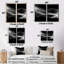«Black White Contemplative Abstraction I» - décoration murale noire-114712277-114712270-114712281