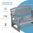 Outsunny 2-Person Outdoor Glider Bench Patio Double Swing Rocking Chair Loveseat W/ Slatted HDPE Frame For Backyard Garden Porch, Light Gray