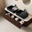 Meuble-lavabo de salle de bain avec lavabos, armoire de salle de bain murale avec tiroirs de rangement-175911680
