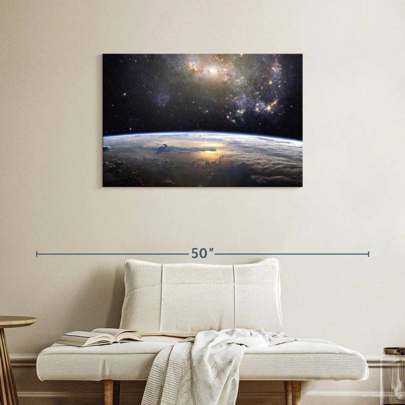 Terre d'Oberle dans l'univers, H 24 po x l 36 po