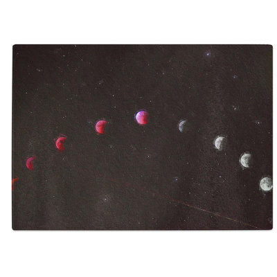 Glass Lunar Eclipse Chopping Board
