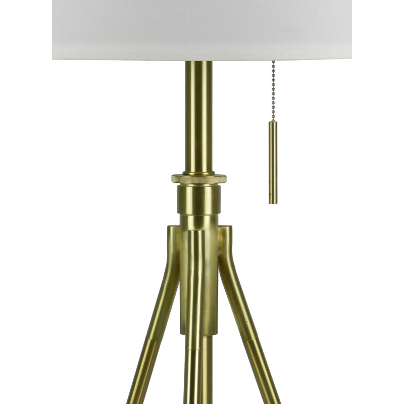 Lampe de table trépied réglable, Gold