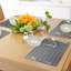 Ensemble de 8 napperons bruns East Urban Home