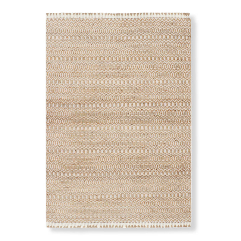 Costa Jute / Sisal Area Rug in Natural/Ivory, Rectangle 9' x 12'