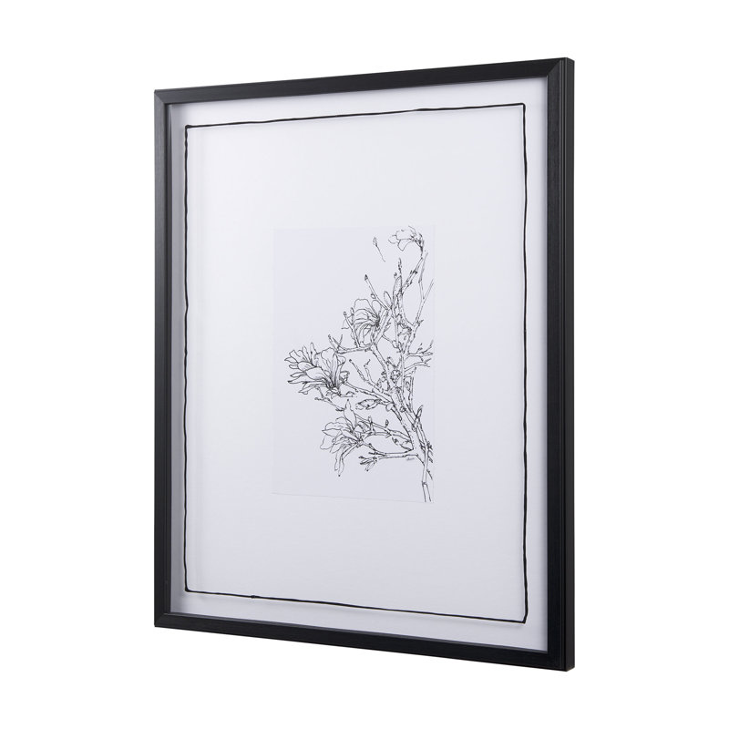 Spring Blooming VI a Hand Embelished Textured Framed Art Print Matted under Glass