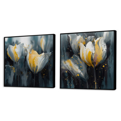 Pétales gris de sérénité tulipe
