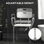 Siège de toilette à hauteur ajustable - chaise de douche 31 po, chaise blanche pour personnes âgées à mobilité réduite, 31 po, surface antidérapante blanche