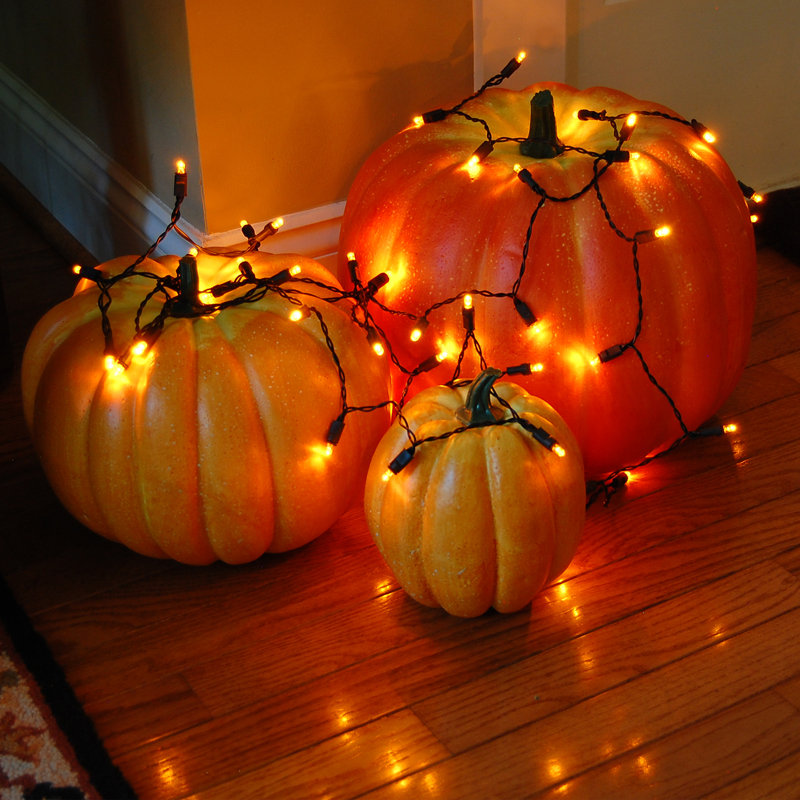 Battery Operated LED Mini String Lights, Orange