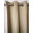 Decorative Grommet Curtains, 360 GSM Poly Cotton Jacquard Fabric, Plain Solid Textured, Dark Blue, 48" x 63", Set of 2 Panel-982951357-982951346