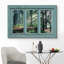 «Window View Of Sunlight In The Forest Nature Images Rustic Landscape Vibrant» sur toile-98449217