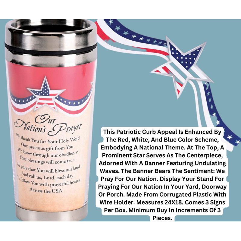 16 oz. Tasse de voyage à double paroi en acier inoxydable