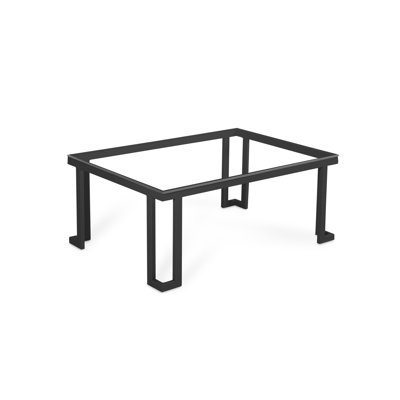 Ajaypal Rectangular Glass Outdoor Coffee Table 60 cm D