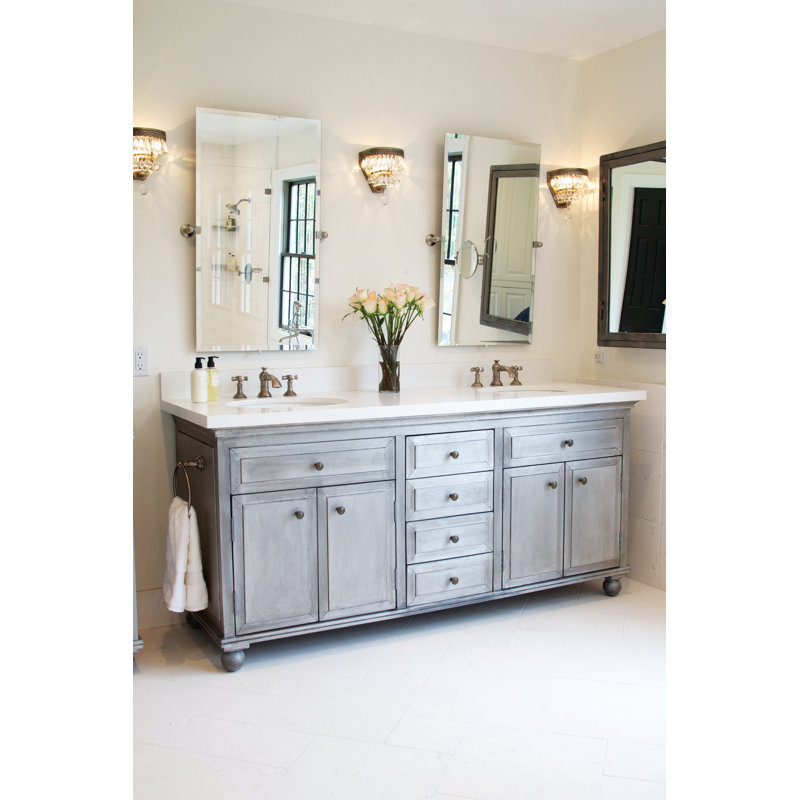 Aylesbury Widespread Bathroom Faucet with Drain Assembly, Antique Brass