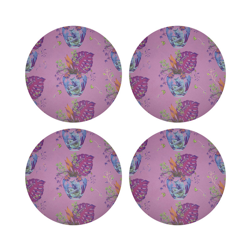 Monkey Small Jungle Pebble 16" Vinyl Placemat, Sacha