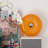 Orange Citrus Circle Lamp