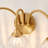 3-Light Modern Brushed Gold Vanity Light