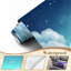 Papier peint auto-adhésif Dreamy Starry Night Sky Soft Fluffy Clouds Summer Decor Wallals-1166846041