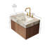 Meuble-lavabo de salle de bain, armoire de rangement en contreplaqué flottant avec tiroir et porte, plateau en pierre frittée gris clair et lavabo en céramique-306290666-306290675-306290677