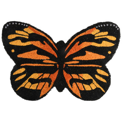 Doormat Coir Butterfly Shape