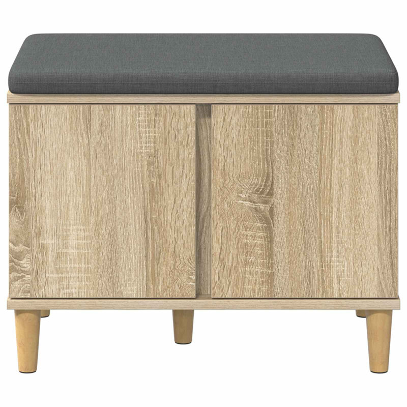 Storage Bench, 46cm H x 60cm W x 38cm D, Sonoma Oak