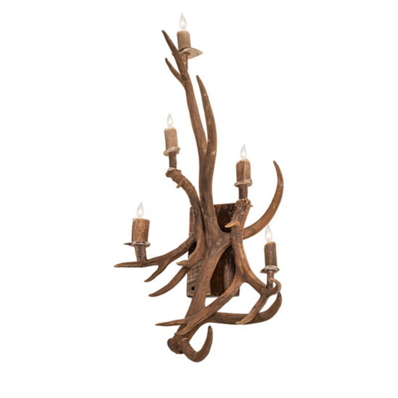 Antlers 5 - Light Candle Wall Light