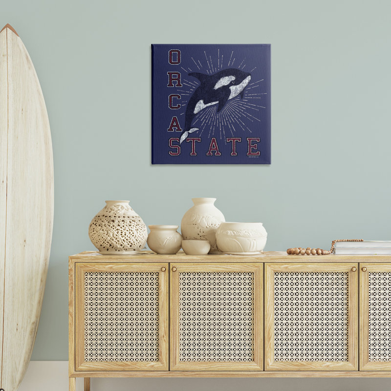 Art mural Orca State parity Spirit / Life Is High, H 30 po x l 30 po