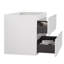 Meuble-lavabo blanc sans lavabo - 24 W 201. 2 tiroirs, pré-assemblés. 20% de rangement accru, silencieux, moderne et élégant sans 201, blanc, pré-assemblé, Grace, capacité de rangement supplémentaire, étui