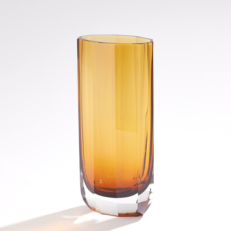 Jewel Vase-Tall, Yellow