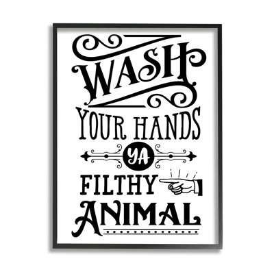 «Wash Your Hands», symbole rétro, Serif, typographie, estampe numérique texturée, lettrée et doublée