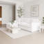 Canapé d'angle à compression, canapé modulaire en mousse blanc laiteux de 271 cm (106,7 po) pour maison moderne