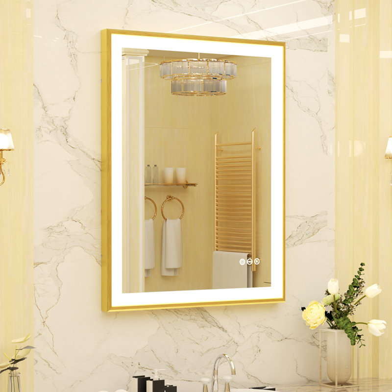 Throssell Aluminium Rectangle Wall Mirror, 60 cm x 80 cm