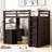 Loft Bed With with Drawers,Desk,and Wardrobe,Platform Bed,Bed Frame-1550444636-1550444633