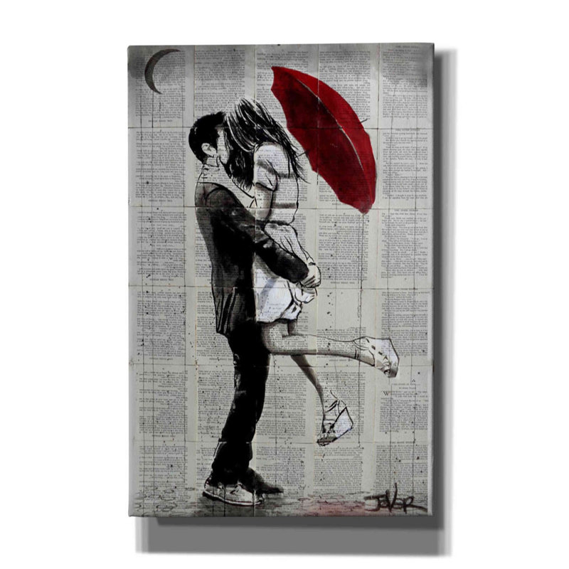 «Forever Romantics» par Loui Jover, art mural sur toile, H 40 po x l 26 po x P 1,25 po