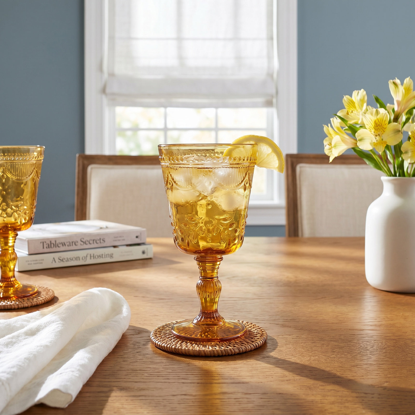 Fortessa Debutante Glass Goblet, Amber
