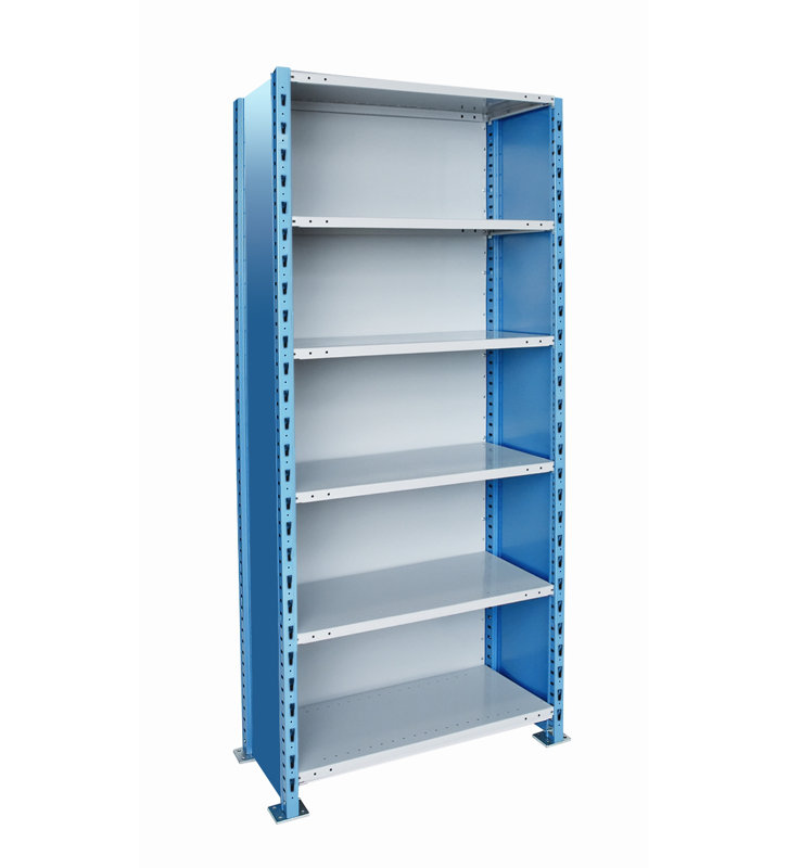 H-Post Shelving Unit, 450 lbs, 48"W x 18"D x 123"H