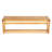Aitkin Bamboo Solid Wood Accent Shelf with Towel Bar