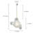 1-light Led Unique Bubble Design Pure White Frosted Globe Pendant