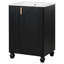 Meuble-lavabo 24 po avec lavabo, armoire de salle de bain avec tablette de porte, rangement latéral ouvert, structure en bois massif, porte à fermeture douce-1556553565