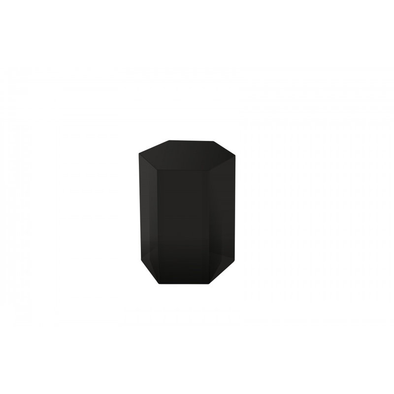 Athenian End Table, Black, 17.25" H x 14.5" W x 12.5" D