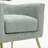 Demetrius 30'' W Barrel Armchair with Flared Metal Feet-69491134