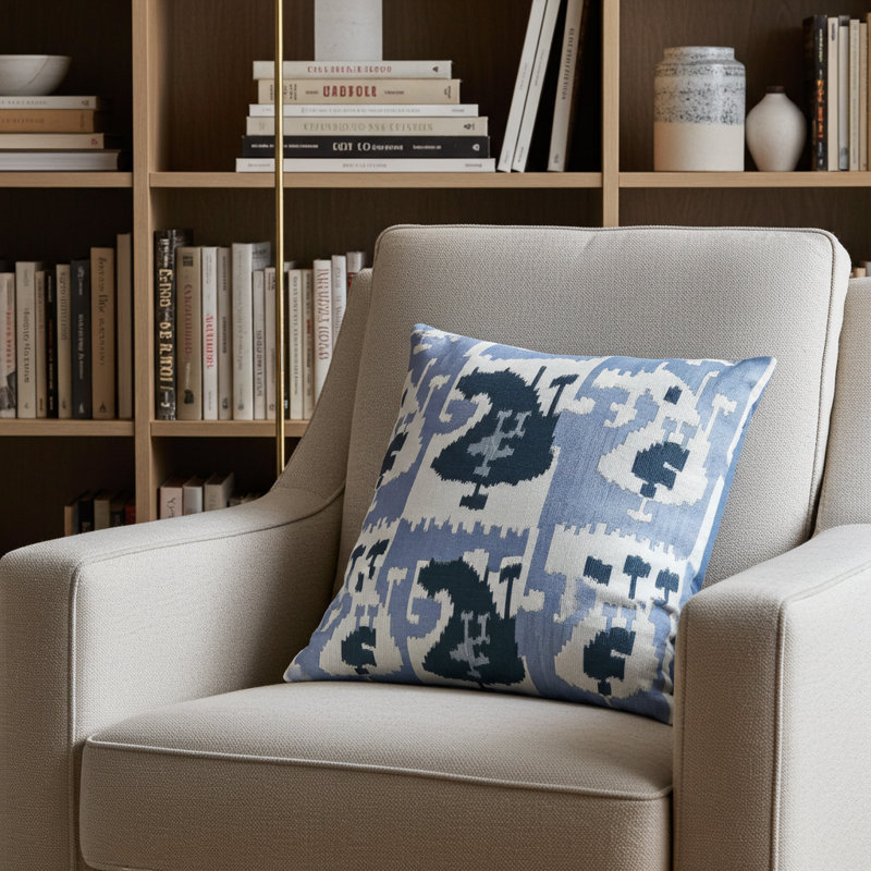 Wild Chumash Lumbar Indoor/Outdoor Pillow Cover & Insert