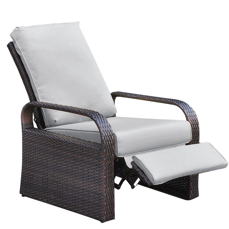 Fauteuil inclinable Luecke, Gris, Noir