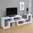 Velma Modern TV Stand And Bookshelf With Wood Finish, Multipurpose Storage Solution For Living Room