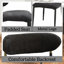 Ensemble de 2 chaises d'appoint en tissu noir et finition noire Jaramillo