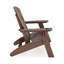 Chaise Adirondack brune en polyéthylène haute densité robuste pour le bord de la piscine-1774800577
