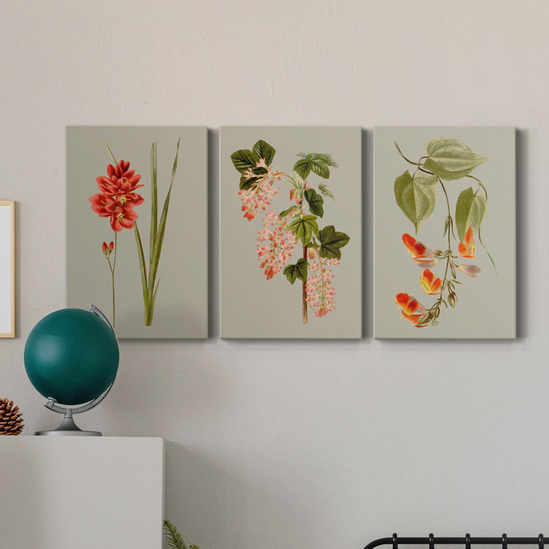 «Botanical Array IV», ensemble de 3 impressions sur toile tendue, H 60 po x l 120 po x P 3 po