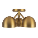 Fosso 13-in Gold Semi-Flush Mount