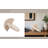 Modern Geometric Travertine Stone Sculpture Abstract Decorative Accent for Shelves, Mantels, and Tabletops - Handcrafted Minimalist Art Piece Contemporary Home and Office Decor Statement