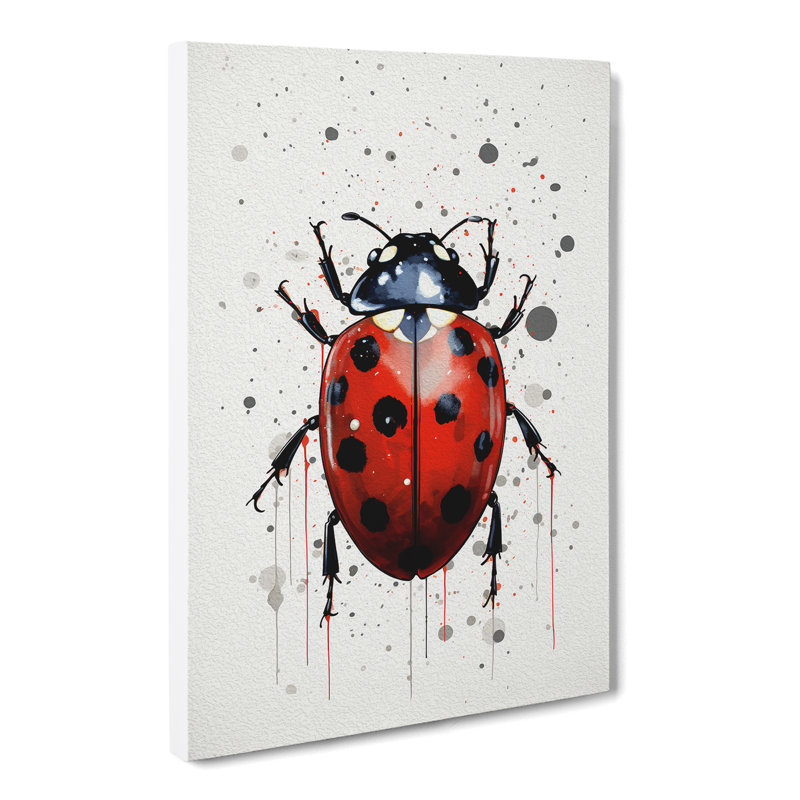 Ladybird Line - No Frame Print, 50cm H x 35cm W x 3cm D